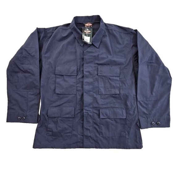 Tru-Spec Polyester-Cotton BDU Jacket Navy Blue XL-Long 24200-C3 Tactical NWT - Picture 1 of 13